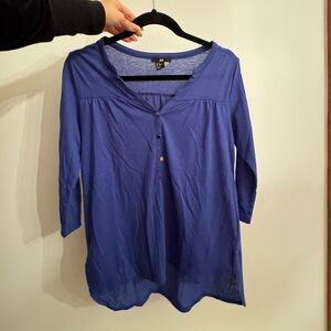 H&M Women's Button Down Blue Shirt